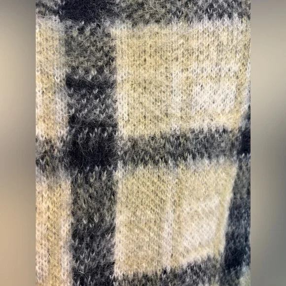 Tory Burch Brushed Plaid Cardigan - Picture 5 of 9